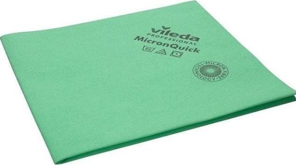 Produktbild Vileda Mikrofasertuch MicronQuick, 40 x 38 cm, grün, 5er-Pack. (5 Stk.)