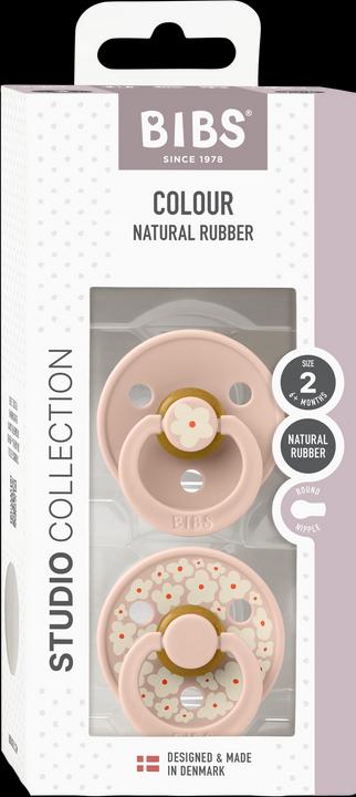 Immagine prodotto Bibs Studio Nuggi Colour 2 PACK Latex Round 6-12m Jasmine Blush Mix (2 x, 6 - 12 M.)