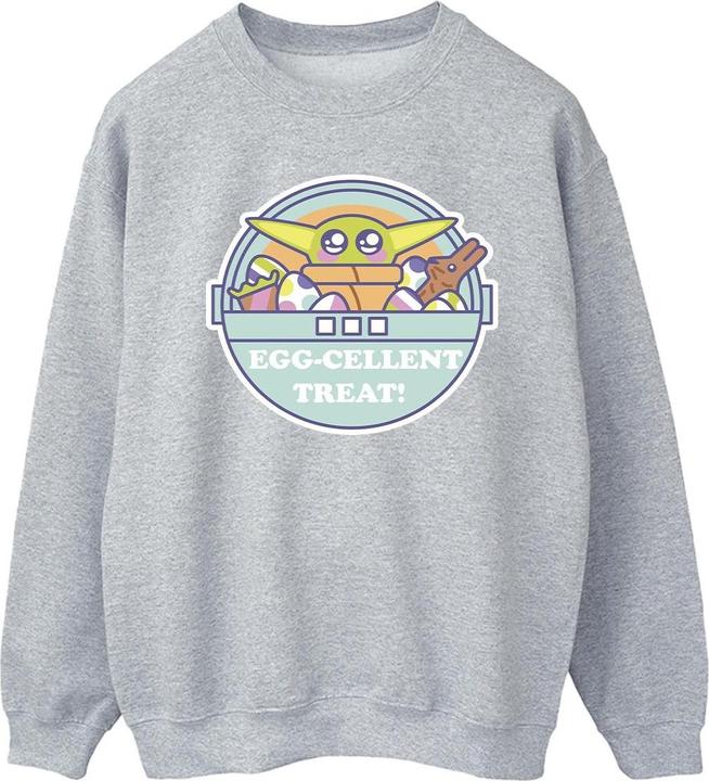 Actual product image Star Wars Mens The Mandalorian Eggcellent Easter Sweatshirt (XL)