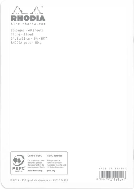 Immagine prodotto Rhodia Classico (A5, Righe)
