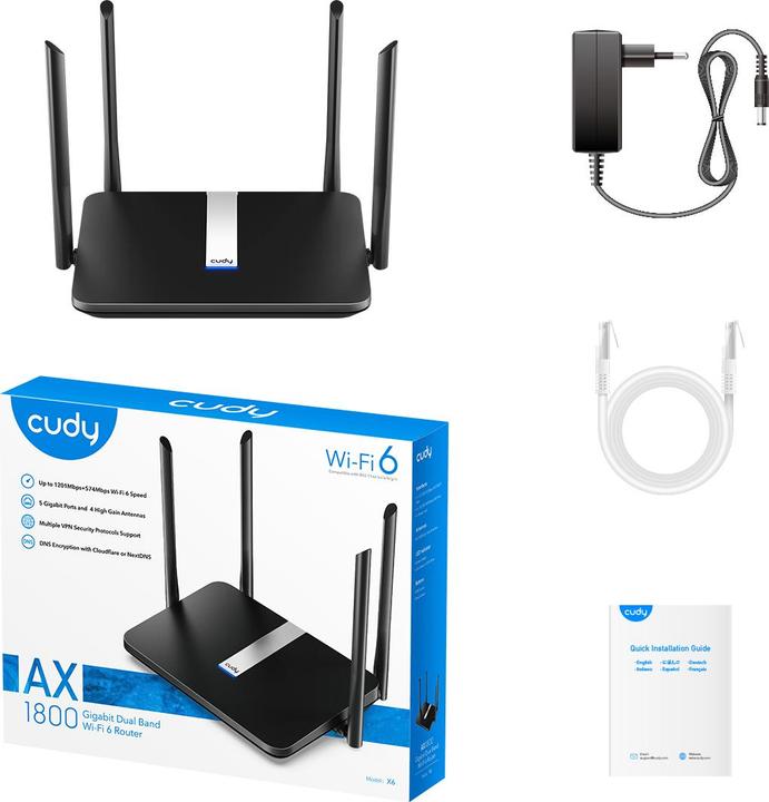 Actual product image Cudy X6