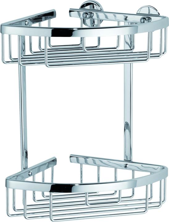 tesa ALUXX shower tray incl. adhesive solution without drilling (18 x 18 x 26.5 cm)