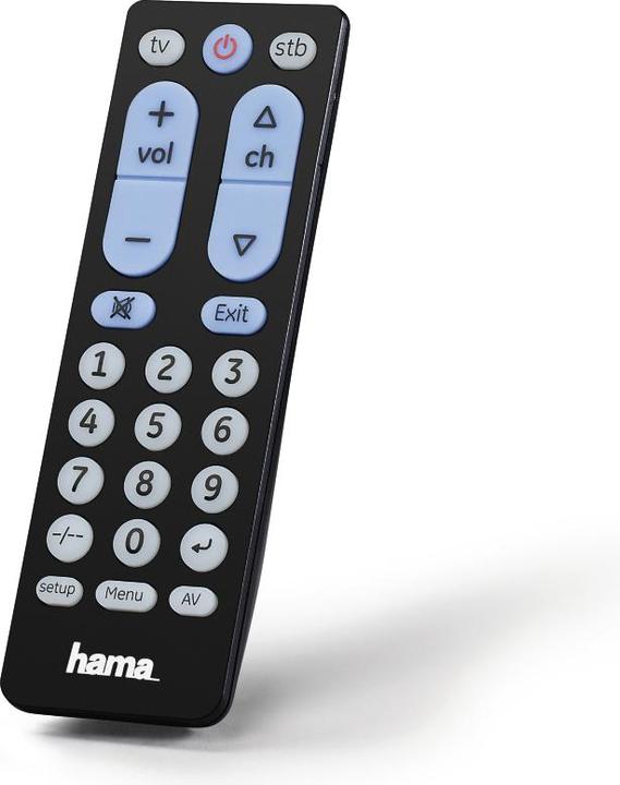 Produktbild Hama Big Zapper Fernbedienung IR Wireless Heimkinosystem (Universal Fernbedienung, Radio Frequency (RF))