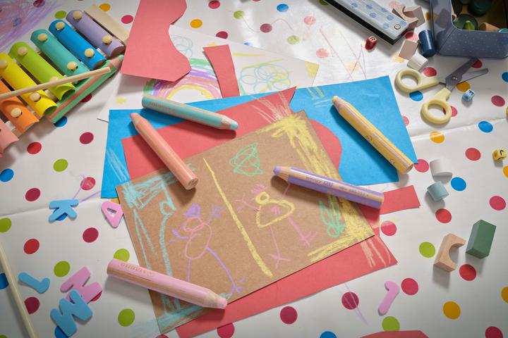 Produktbild STABILO woody 3 in 1 Buntstift mit Spitzer und Pinsel (Pastellfarben, 18 x)