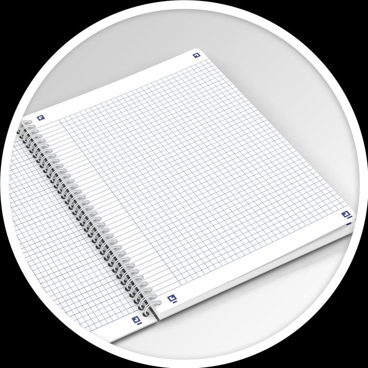 Actual product image Oxford FORME FLORAL - spiral book (B5, Checked, Hardcover)