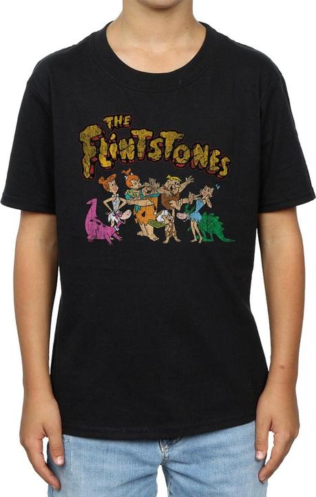 Immagine prodotto The Flintstones Group Distressed Maglietta Ragazzi (140, 146)
