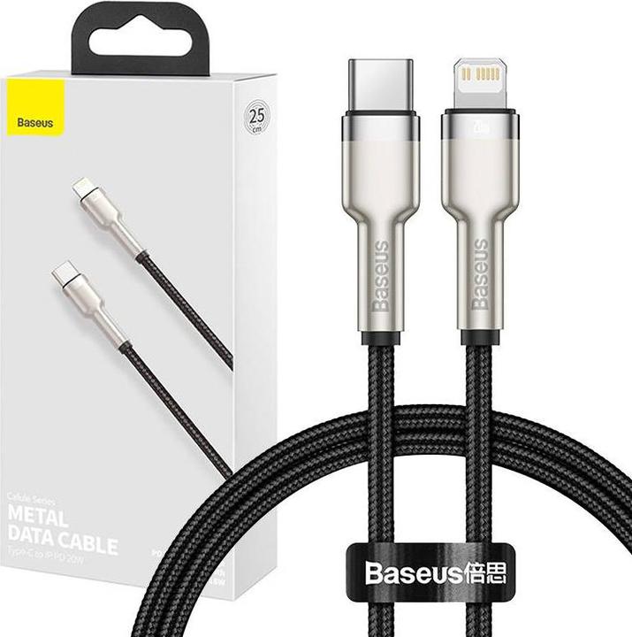 Actual product image Baseus USB C – Lightning (0.25 m, USB 3.0)