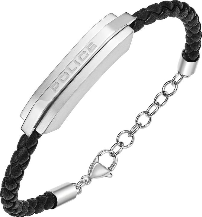 Immagine prodotto Police Bracciale Gripcord (21 cm, Cuoio, Acciaio inossidabile)