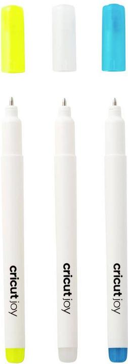 Actual product image Cricut Joy Opaque Gel pens 3-pack 10 White Blue Yellow (P)