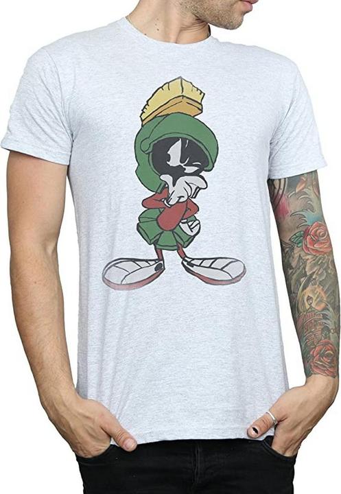 Actual product image Looney Tunes Mens Marvin The Martian Pose Cotton T-Shirt (L)