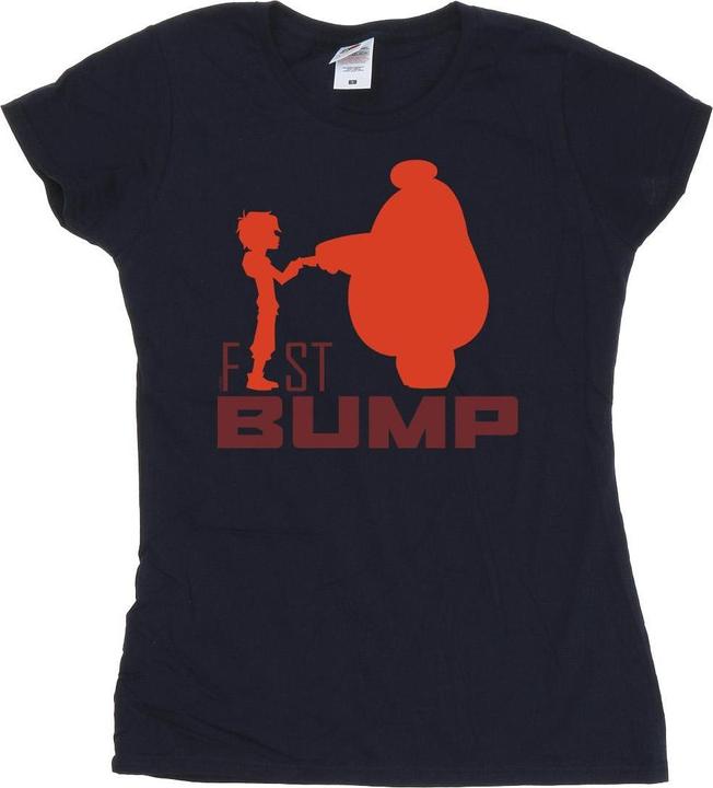 Actual product image Disney Womens/Ladies Big Hero 6 Baymax Fist Bump Cutout Cotton T-Shirt (M)