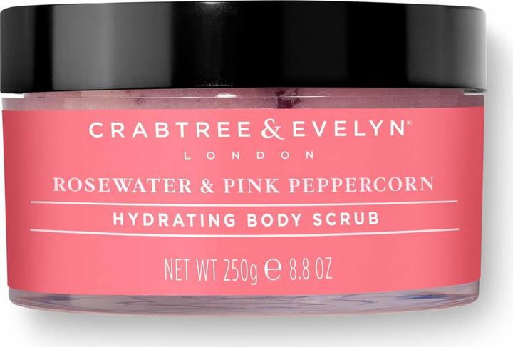 Clarins Crabtree & Evelyn Rosewater and Pink Peppercorn Body Scrub 8.8oz