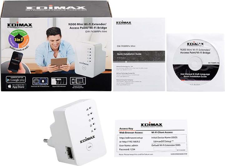 Immagine prodotto edimax EW-7438RPn (300 Mbit/s, 300 Mbit/s)