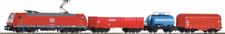 Image du produit Piko PSCwlan S-Set DB AG Train de marchandises BR 185 avec 3 wagons VI (Piste H0)