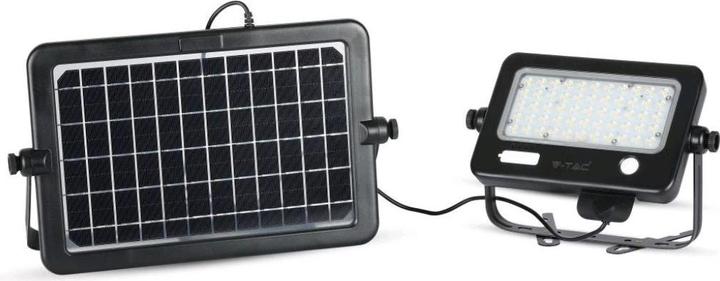 Image du produit V-TAC VT78810 Projecteur solaire à LED 10W Corps noir détachable 4000K (1100 lm, IP65)