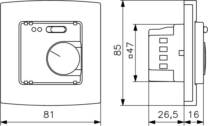Actual product image ALRE Floor temperature controller