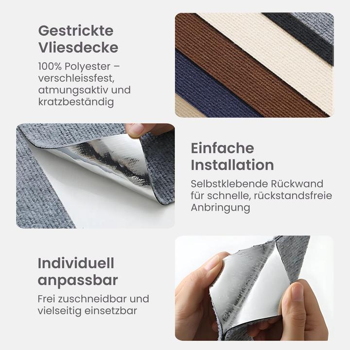 Produktbild Hermex Kratzmatte für Katzen Klettermatte Kratzschutz Kratzbrett Kratzwand (100 cm, Dunkelgrau)