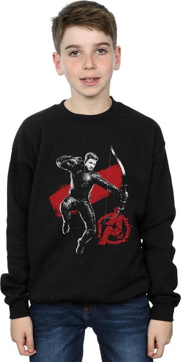 Actual product image Boys Avengers Endgame Mono Hawkeye Sweatshirt (128)