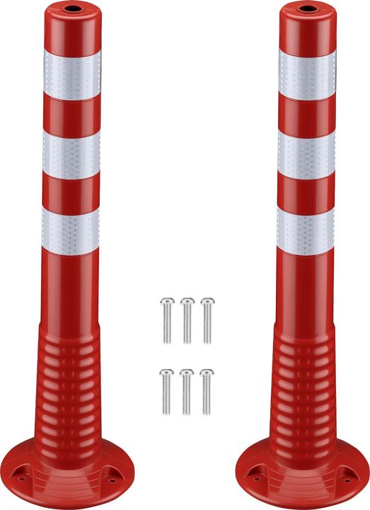 Immagine prodotto Wiltec 2x palo barriera Ø20x75cm palo barriera dispositivo mobile dissuasore flessibile
