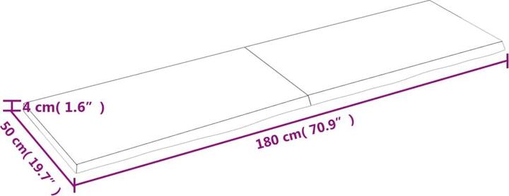 Image du produit VidaXL Gianna (180 x 50 x 4 cm)