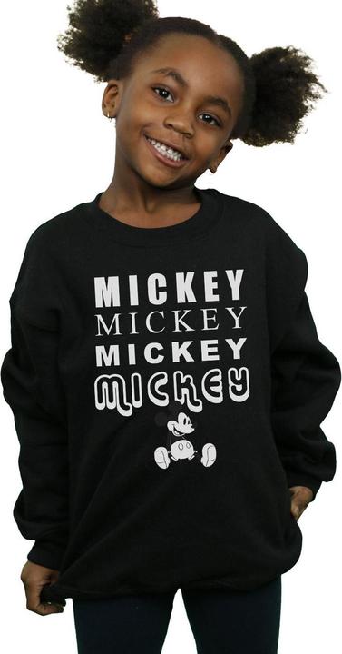 Actual product image Disney Girls Mickey Mouse Sitting Sweatshirt (116)