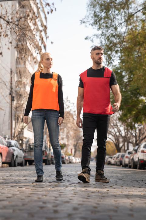 Produktbild Korntex Warnweste im asymmetrischen Design (L)