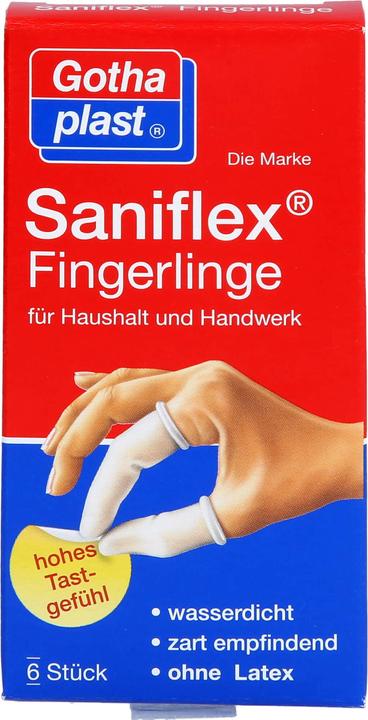 Actual product image Gothaplast Saniflex finger cots waterproof, 6 pcs. finger cots