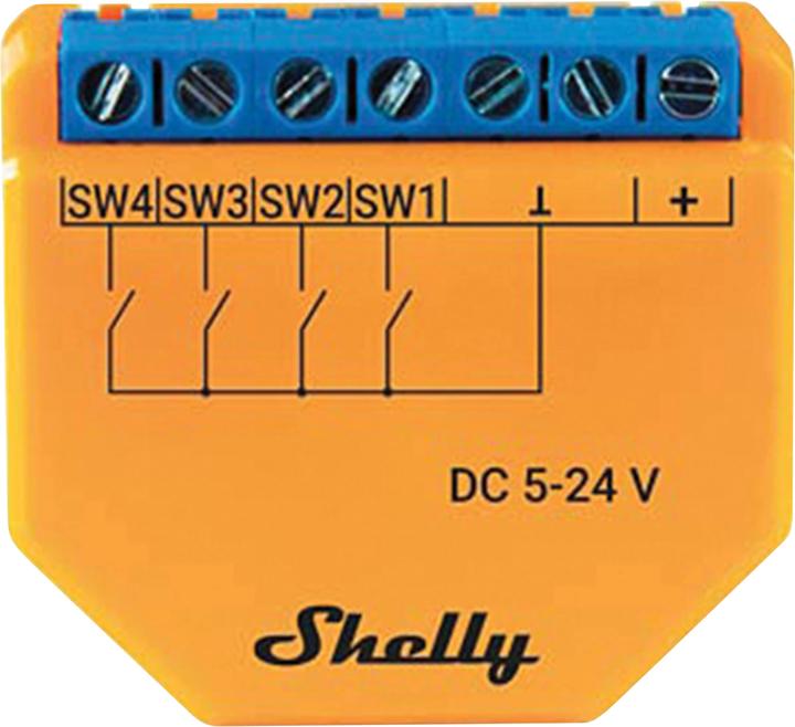 Image du produit Shelly Plus I4 DC (Actionneur de commutation)