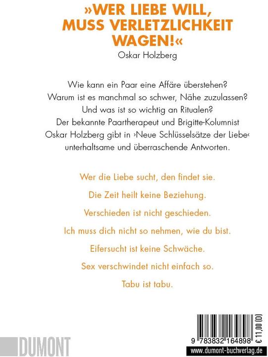 Immagine prodotto Neue Schlüsselsätze der Liebe (Tedesco, Oskar Holzberg, 2019)