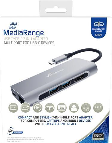 MediaRange MRCS510 (USB-C, 7 Ports)