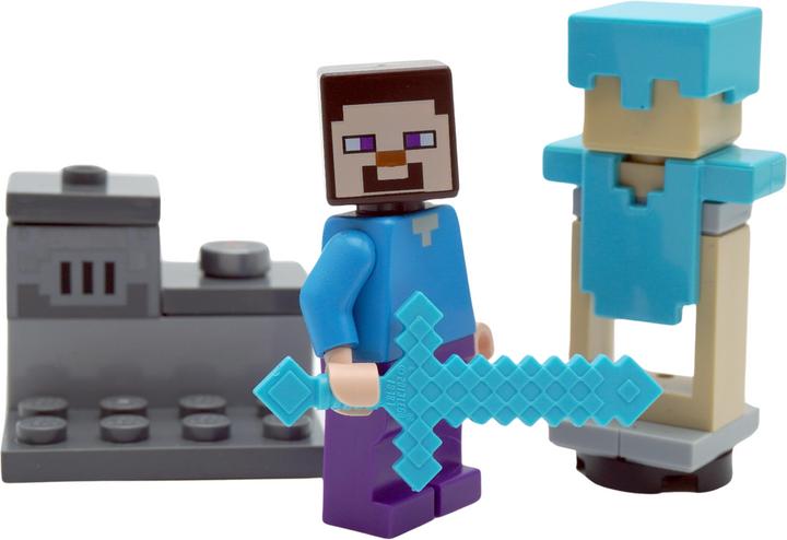Actual product image LEGO Minecraft Steve with diamond chest and spider - 662317 NEW! Quantity 1x (662317, LEGO Minecraft)