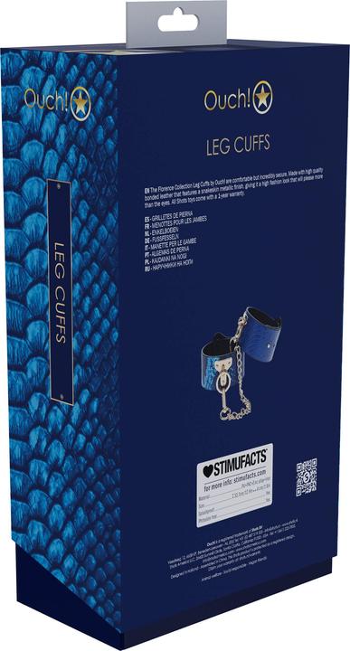 Image du produit Ouch! Florence Collection - Leg Cuffs - Blue