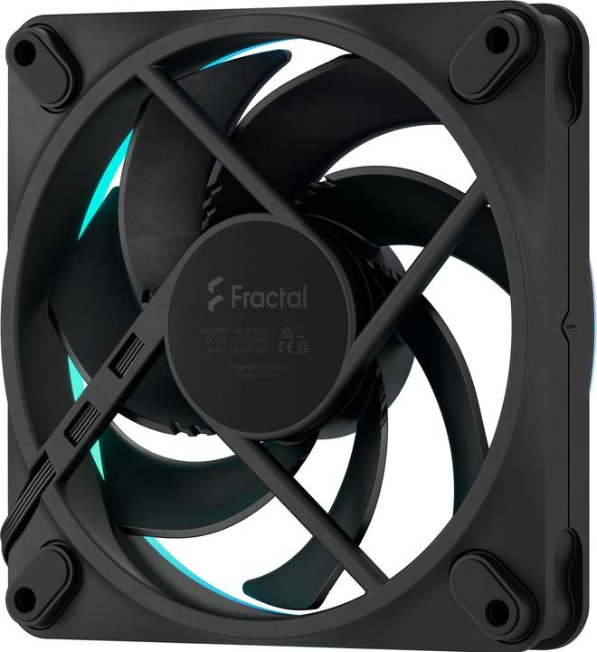 Produktbild Fractal D. Momentum 12 RGB 3-pack Black (120 mm)