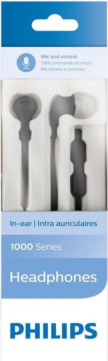 Immagine prodotto Philips Cuffie in-ear cablate, TAE1105BK (Nessuna soppressione del rumore, Cablato)