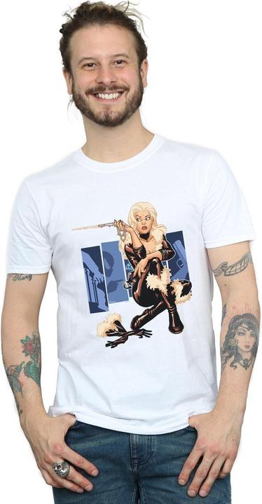 Actual product image Mens Black Cat Cover T-Shirt (M)