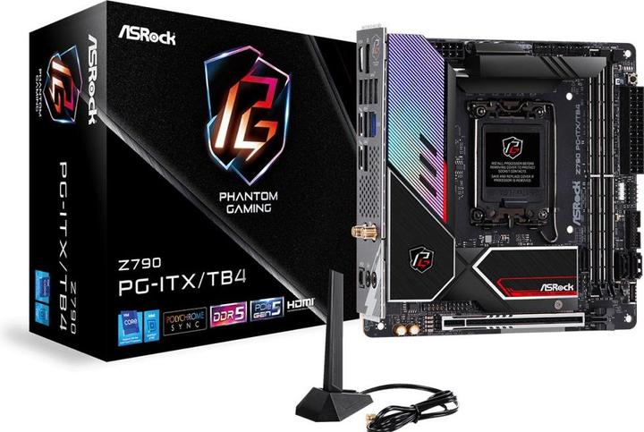 Actual product image AsRock Z790 Phantom Gaming ITX/TB4 (LGA 1700, Intel Z790, Mini-ITX)