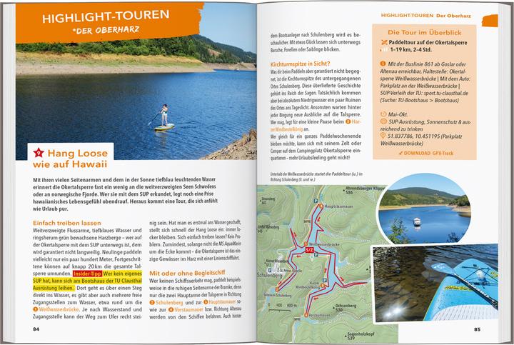 Actual product image OUTDOOR GUIDE Reiseführer Harz (German, Jana Zieseniss, 2025)