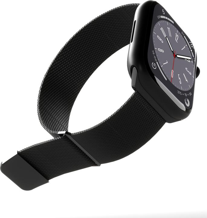 Produktbild Puro Milanese Magnetic Band - Pasek ze stali nierdzewnej do Apple Watch 42/44/45/49 mm (czarny) (42 mm, 44 mm, 45 mm, 49 mm, Stainless Steel, Apple Watch Series 1, Apple Watch Series 2, Apple Watch Series 3, Apple Watch Series 4, Apple Watch Series 5, Apple Watch Series 6, Apple Watch Series 7, Apple Watch Series 8, Apple Watch Series 9, Apple Watch SE, Apple Watch Ultra, Apple Watch Ultra 2)