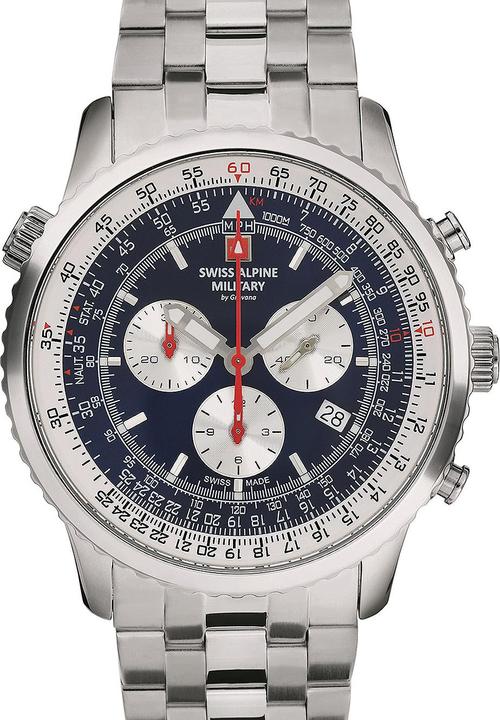 Immagine prodotto Swiss Alpine Military 7078.9135 Crono Uomo 45mm 10ATM (Cronografo, 45 mm)