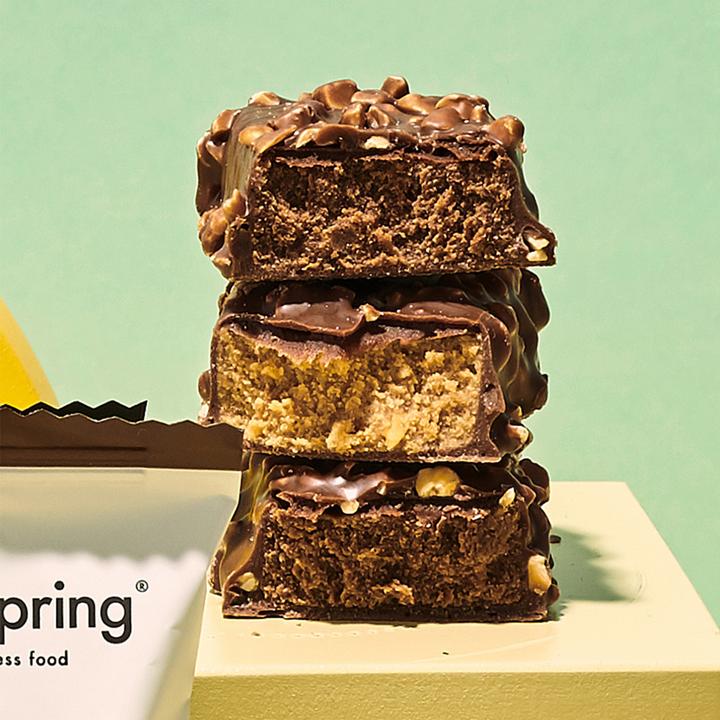Actual product image Foodspring Vegan Protein Bar Extra layered (Hazelnut Crunch, 12 pcs., 540 g)