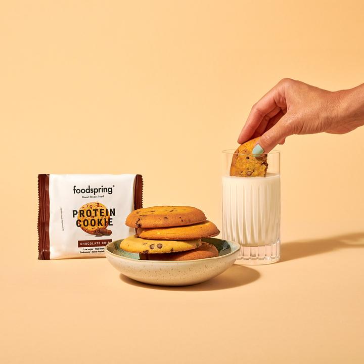 Produktbild Foodspring Protein Cookie (Chocolate chip, 12 Stk., 600 g)