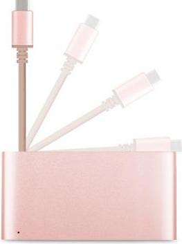 Produktbild Moshi USB-C Multiport Adapter Rose Gold (USB-C, 3 Ports)
