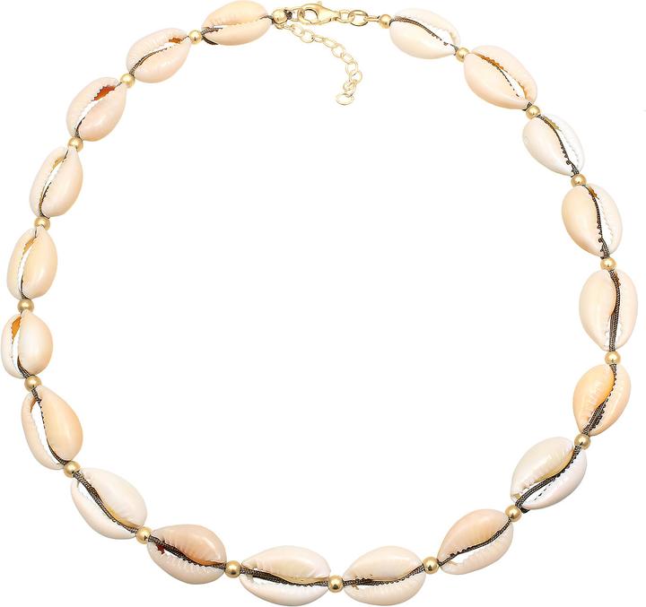Produktbild Elli Choker, Muschel (Muschel, 925 Sterling Silber vergoldet, No stone, Nylon, 36 cm)