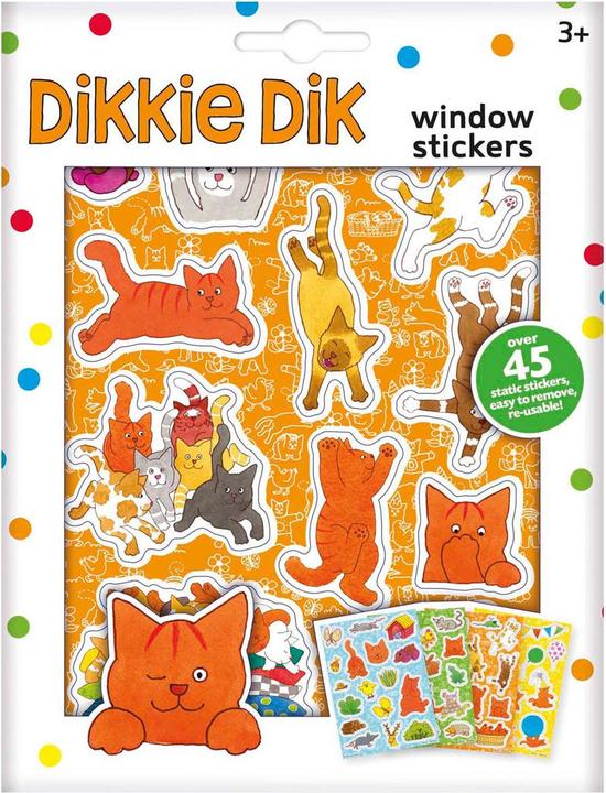 Actual product image Bambolino Toys Dikkie Dik Fensteraufkleber, 45 Stück.