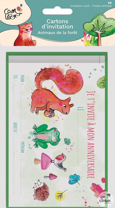 Immagine prodotto P'tit Clown Waldtiere Einladung (8 pz.)