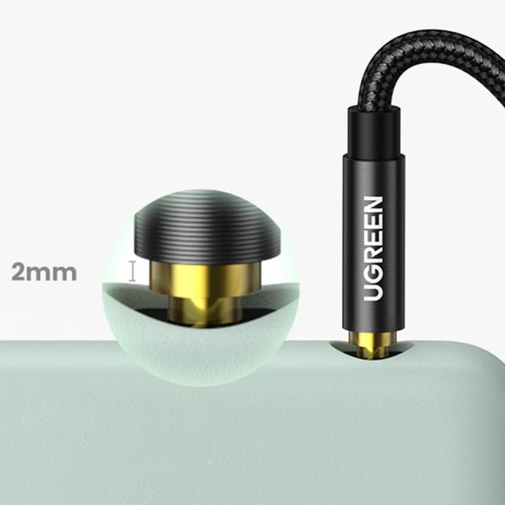 Actual product image Ugreen AV122 jack cable 3.5mm AUX 2m (blue) (2 m)