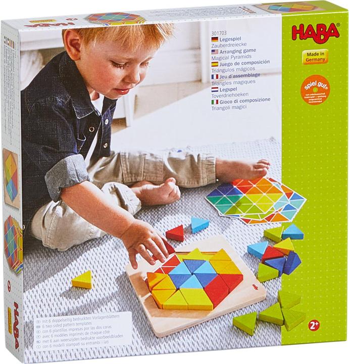 Actual product image Haba Magic triangles (French, English, Spanish, Italian, Dutch, German)