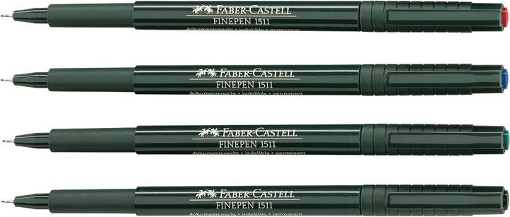 Produktbild 10 FABER-CASTELL 1511 Document Fineliner rot 0,4 mm (Rot, 10 x)