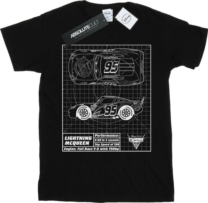 Produktbild Disney Cars Lightning McQueen Blueprint TShirt Jungen (140, 146)