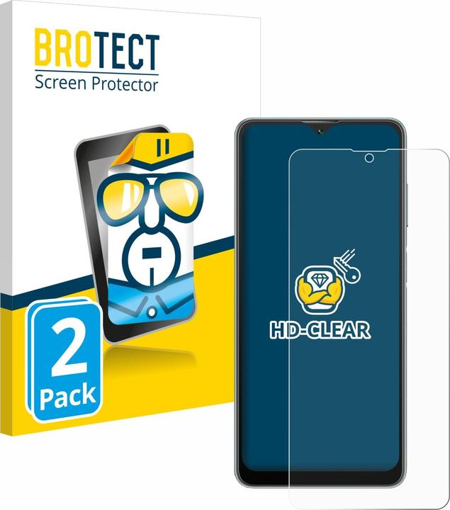Actual product image BROTECT Screen Protector Clear (2 Piece, Oppo A53)